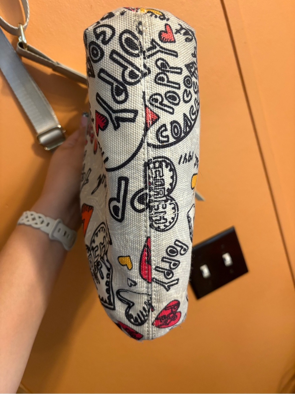 Coach poppy y2k crossbody shoulder bag heart rate - Picture 9 of 11